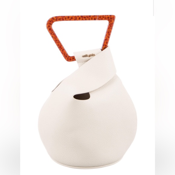 Mini Astrea Handle Bag Cult Gaia Authentic Chic Leather Unique Neutrals … - Picture 6 of 6